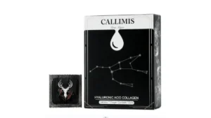 Callimis Pre-Lubricated Finger Condoms package on a clean neutral background