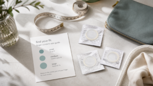 Guía de tallas de condones para los dedos para un ajuste cómodo