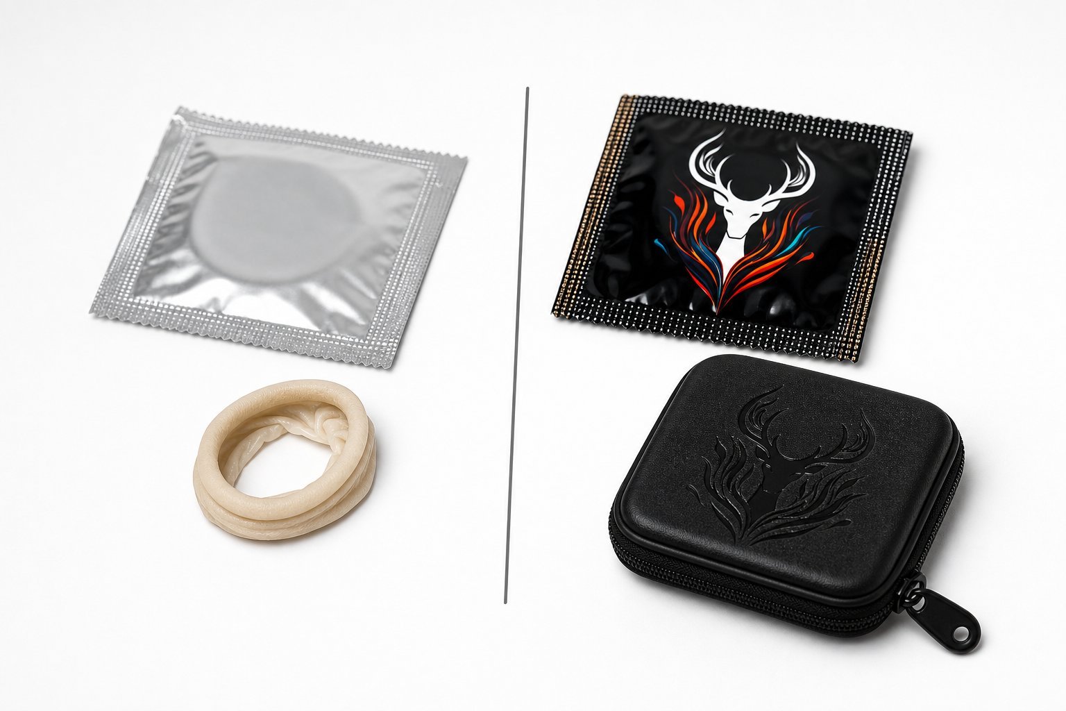 Finger cot and finger condom packaging compared